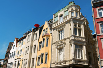 Fototapeta na wymiar Old houses in downtown Aachen, Germany