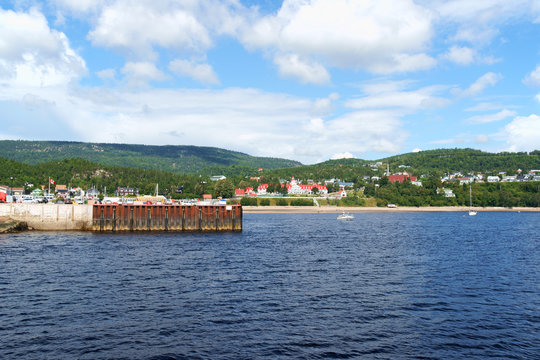 The small town of Tadoussac, Canada
