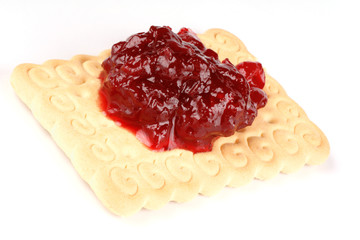 Biscuit with jam