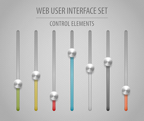 Web User Interface Set - Sliders