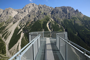 Aussichtsplattform am Plattein. Tirol. Österreich