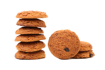 Stake oatmeal cookies with raisins