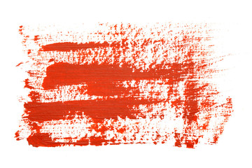 Red brush strokes