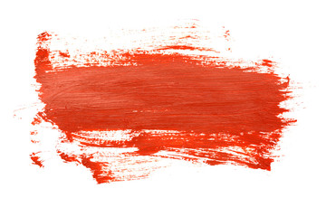 Red brush strokes