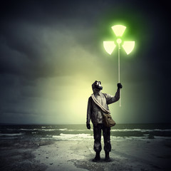 Stalker in gas mask