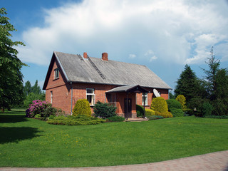 Red brick house