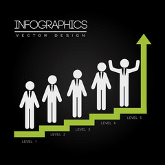levels infographics - obrazy, fototapety, plakaty