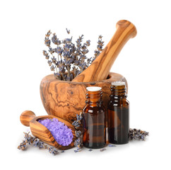Lavender oil and salt