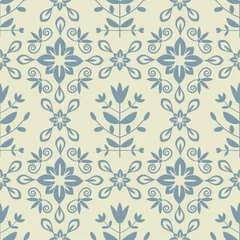 Rolgordijnen Seamless floral pattern © elyomys