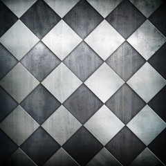 metallic grid pattern