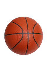 Basketball isolated on white with clipping path