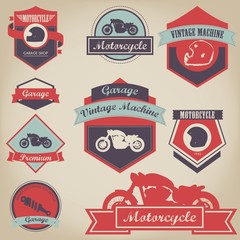 Vintage Motorcycle Label Design - 54718529