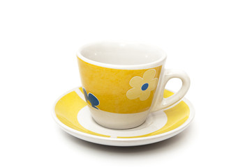 coffee cups yellow color