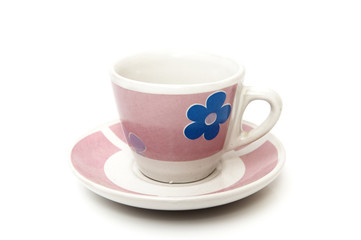 cup of coffee in pink
