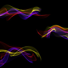 abstract ribbon waves