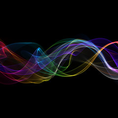 abstract ribbon waves
