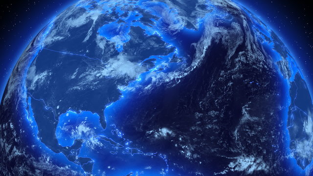 Spinning Earth.
