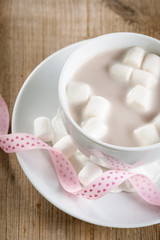 Fototapeta na wymiar Cup of Hot Chocolate with marshmallows