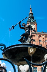 fountain with a statue of Neptune © stavrida