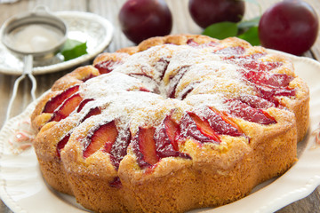 Plum cake.
