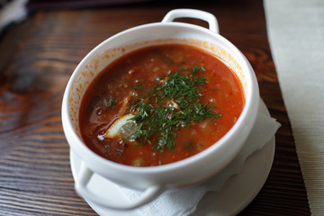 Plate of soup