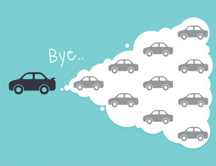 car cloud leadership concept