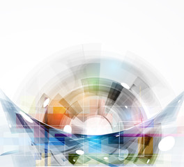 Obraz premium science futuristic internet high computer technology business