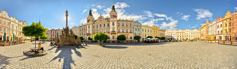 Town square in Pardubice, Czech Republic - 54726125