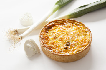 quiche goat cheese leek