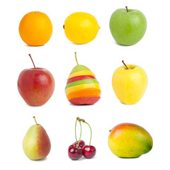 Auswahl verschiedener Obstsorten
