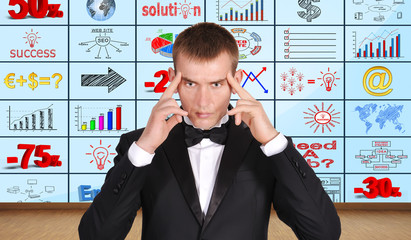 thinking businessman