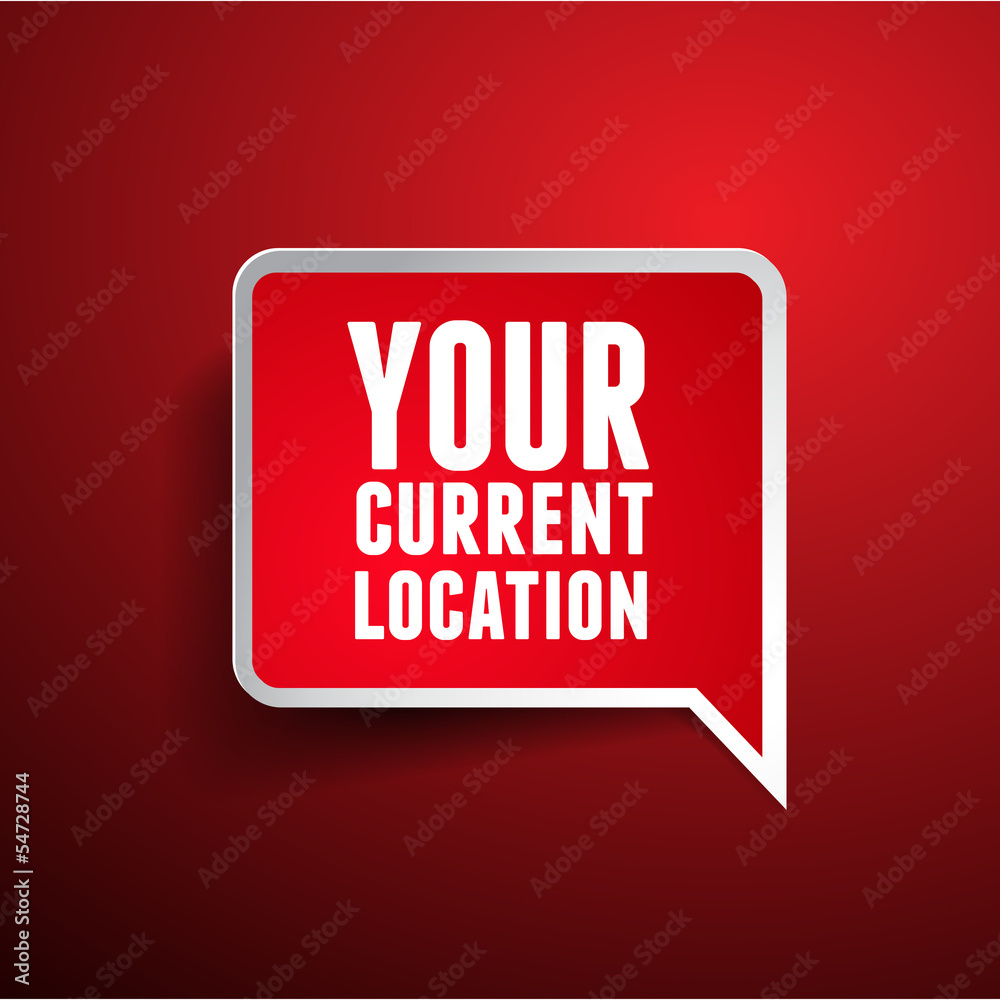 Poster your current location pointer