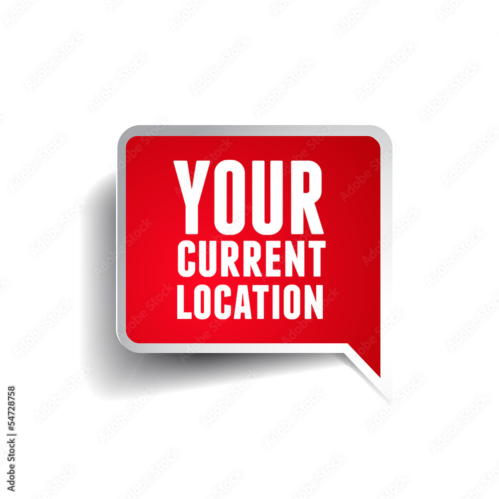 Poster your current location pointer