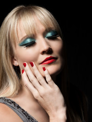 Fototapeta premium Beautiful fashion glamor woman
