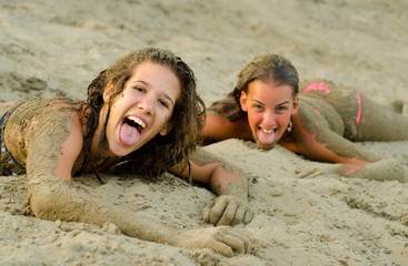 Fototapeta premium Having fun on the beach
