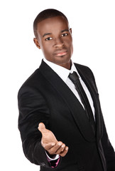 Handsome african businessman