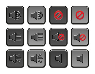 Volume icons set