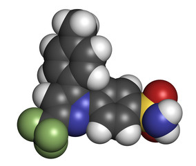 Celecoxib pain and inflammation drug (NSAID), chemical structure