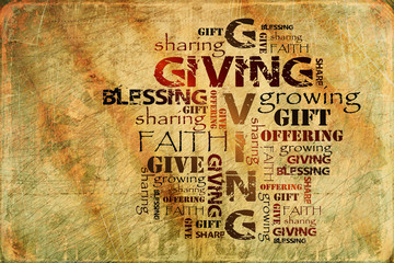Giving Offering Sharing and Blessing Background