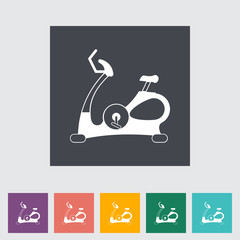 Icon exercise bicycle.