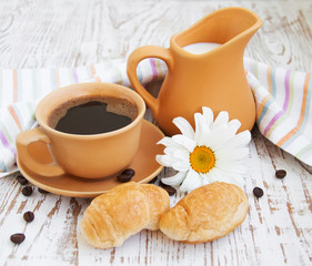 coffee and croissant