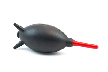 Small rubber bellows used for cleaning lenses, photography