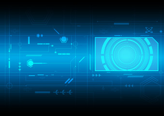 Obraz premium technologia interfejsu tła