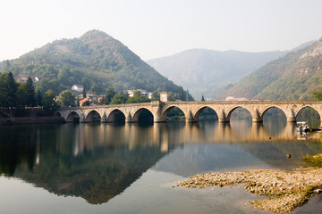 Fototapeta na wymiar Mehmed Pasha Sokollu most Wyszehradzkiej, Bośni i Hercegowiny
