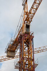 Fototapeta na wymiar Building crane construction