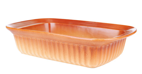 Form for baking, isolated on white