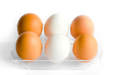 Eggs in the tray