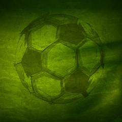 Vector Watercolor Soccer Ball, easy all editable