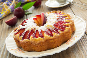 Plum cake.