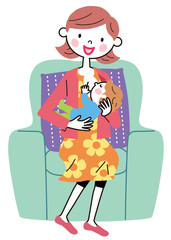 母乳　お母さん　赤ちゃん　